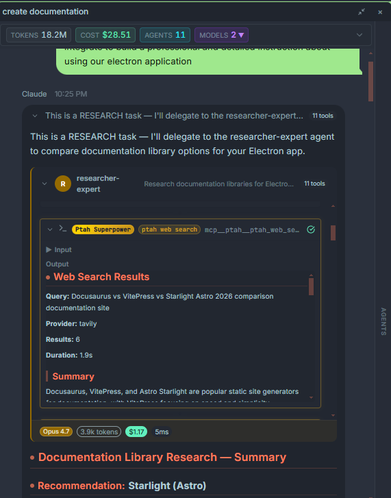 Execution Tree for a complex turn
